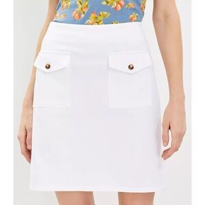 NWT LOFT Button Pocket Shift Skirt
